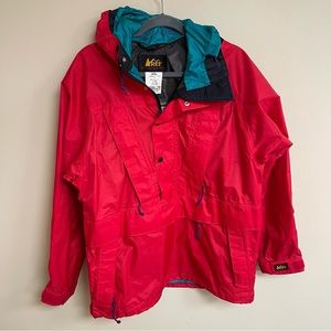 Vintage REI 1/4 Zip Heavy Duty Breathable Windbreaker Size S